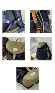 Détails du tissu en nylon, des boucles POM et du dos en maille respirante du sac à dos enfant