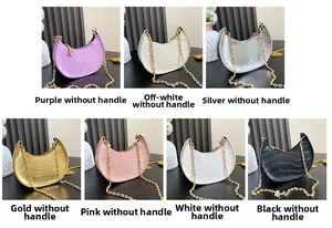 Collage of mini crocodile pattern handbags for girls in seven different colors
