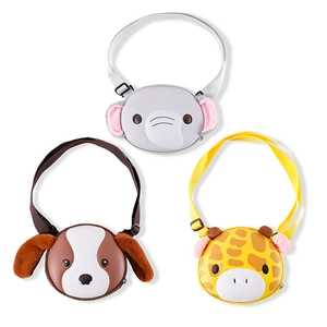 Kids Crossbody Bag Oxford Cloth PU Plush Cartoon Animal Elephant Dog Deer Pattern Casual Travel Cute Child Preschool