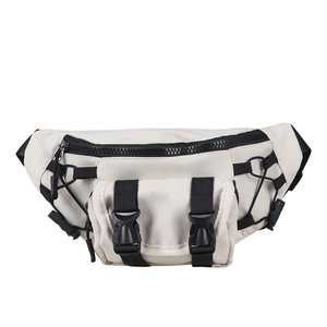 Canvas waist bag for boys featuring contrast colors and outdoor styling for kids