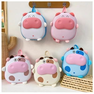 Variété de sacs à dos imperméables en forme de vache pour tout-petits en couleurs pastel