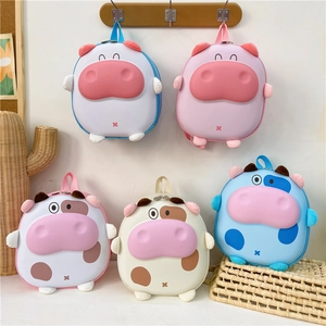 Sac À Dos Enfants Dessin Animé Animal 3D Forme Vache Cochon Nylon PVC EVA Léger Sac D'école Maternelle Pour Tout-Petits Filles Garçons
