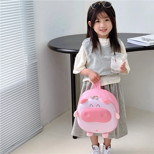 Sac à dos cochon 3D rose mignon pour fillettes avec oreilles douces et groin rigolo