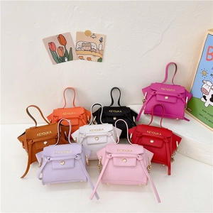 Mini Borsa A Tracolla Per Bambine Pelle PU Motivo Litchi Catena Dorata Stile Principessa Alla Moda Borsa A Spalla Per Bambini