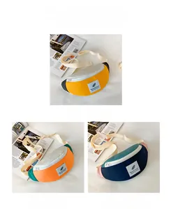 Détails des sacs banane en nylon pour enfants en jaune, orange et bleu marine étanche