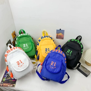 Kids Backpack Nylon Lightweight Fashion Letter Print School Travel Bag For Toddlers Boys Girls Outing