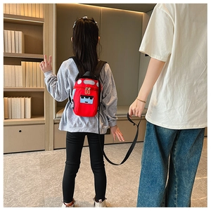Sac à dos voiture rouge pour enfant avec laisse de sécurité anti-perte amovible