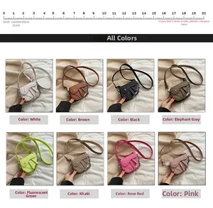 Mini sacs selle pour filles en huit couleurs avec une règle de référence de taille