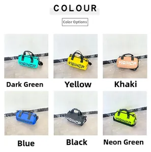 Vue détaillée de sacs bandoulière en toile pour enfants en six couleurs avec imprimé lettres