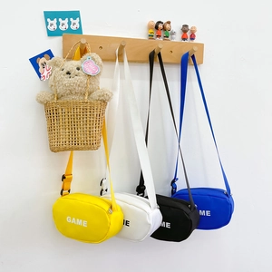 Kids Crossbody Bag Nylon Canvas Letter Print GAME Adjustable Strap Casual Fashion Shoulder Bag For Boys Girls