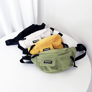 Marsupio Bambini Tela Tasca Multipla Moda Cool Petto Borsa Tracolla Per Ragazzi Ragazze Street Casual Outdoor