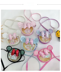 Détails de mini sacs à bandoulière à paillettes pour filles en six couleurs variées