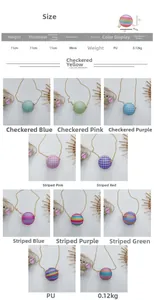 Size chart showing 11cm diameter for rainbow basketball shaped crossbody mini PU bag