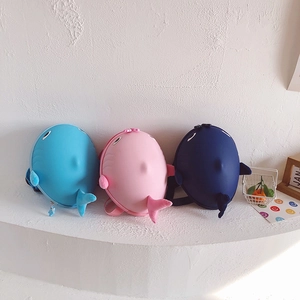 Kids Cartoon Shark Backpack Stereoscopic Whale Shape ABS EVA Hard Shell School Bag For Kindergarten Toddler Boys Girls