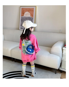 Sac à bandoulière tendance pour fille avec chaîne blanche et contraste de couleurs
