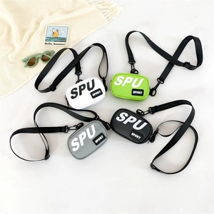 Kinder Mini Umhängetasche Nylon Wasserdicht Buchstabendruck Sportlich Trendige Schultertasche Für Jungen Und Mädchen Kleines Portemonnaie