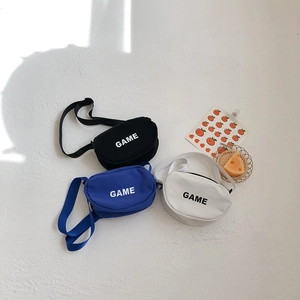 Sac Bandoulière En Toile Pour Enfants Mode Coréenne Imprimé Lettres GAME Sac À Épaule Réglable Pour Tout-petits