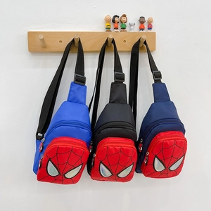 Kids Hero Mask Chest Bag Nylon Lightweight Crossbody Sling Bag Adjustable Strap Casual Outdoor Travel Boys Girls