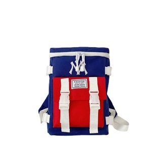 Kids lightweight nylon backpack with NY embroidery and fashion patchwork design