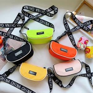 Sac À Bandoulière Pour Enfants Nylon Sport Imprimé Lettres Décontracté Voyage Streetwear Pour Garçons Filles Réglable