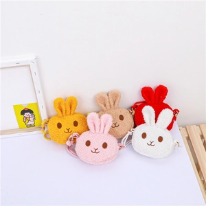 Kinder Plüsch Hase Umhängetasche Cartoon Tier Form Mini Schultertasche Für Kleinkinder Mädchen Süßes Accessoire