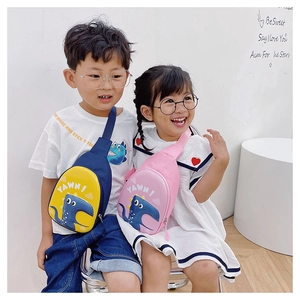 Close-up of cute dinosaur shell crossbody bags with hard shell and cartoon prints
