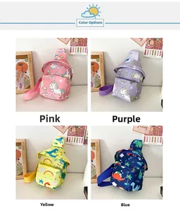 Détails des options de couleurs: sacs de poitrine pour enfants licorne et dinosaure