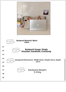 Large travel bag dimensions 46x26x22cm made of durable nylon for gym and yoga