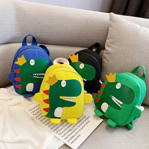 Sac À Dos Et Sac De Poitrine Dinosaure De Dessin Animé Pour Enfants Nylon Imperméable Léger École Maternelle Garçons Filles