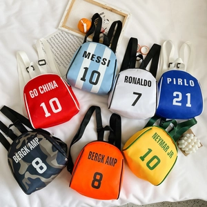 Children Backpack Nylon Football Sports Style Kindergarten School Bag For Boys Girls Lightweight Outdoor Travel Daypack