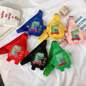 Kinder Dinosaurier Brusttaschen in sechs leuchtenden Farben mit verstellbaren Gurten