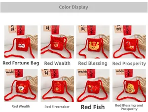 Grille détaillée de sacs au crochet pour enfants avec huit motifs festifs du Nouvel An