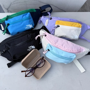 Sac Banane Enfants Nylon Bloc De Couleur Sac De Poitrine Bandoulière Sangle Réglable Sport Décontracté Tendance
