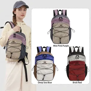 Kids Backpack Lightweight Nylon Waterproof Breathable Outdoor Hiking Travel School Bag Color Blocked For Boys Girls