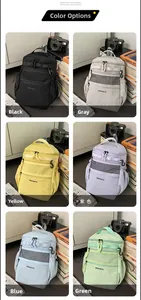 Zaini outdoor in sei colori: nero, grigio, giallo, viola, azzurro e verde chiaro