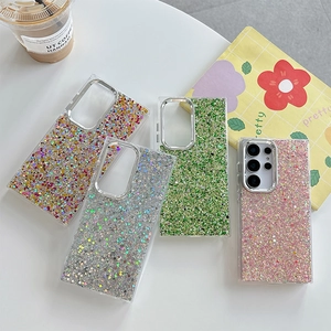 Glitter sequins phone case for Samsung Galaxy S25 with stylish glitter diamond design