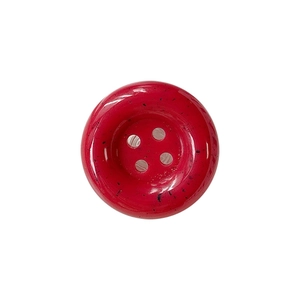 Support de téléphone bouton rouge avec motif d'encre et design à quatre trous