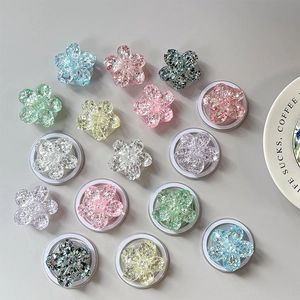 Supporto per telefono a fiore con paillettes magnetiche in vari colori vivaci