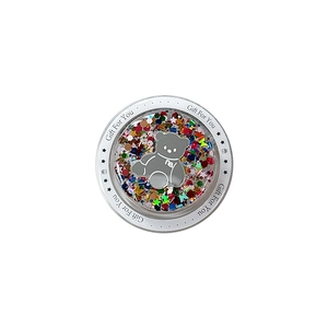 Magnetic glitter bear phone socket with sparkling sequins and Gift For You text decoration