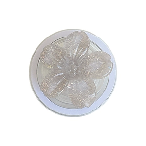 Sparkling cherry blossom phone grip with glitter and magnetic suction support