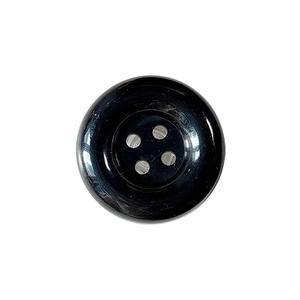 Polished black four-hole round button phone socket holder with a minimalist glossy finish