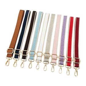 Replacement Bag Strap Adjustable Crossbody Shoulder Polyester Fabric Geometric Maze Pattern Metal Hook Belt
