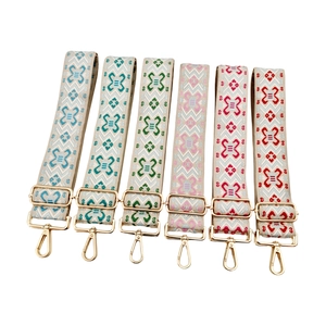 Wide Bag Strap Polyester Cotton Ethnic Bohemian Jacquard Pattern Adjustable Thickened Replacement Shoulder Crossbody Belt