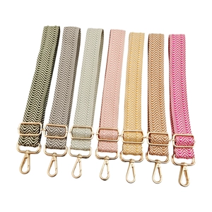 Adjustable 3.8cm wide replacement handbag straps in 7 vibrant colors with gold hardware
