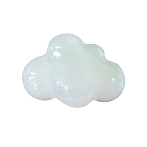 Iridescent cloud-shaped MagSafe phone socket with holographic laser resin finish