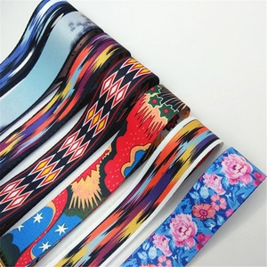 Adjustable wide replacement shoulder straps with ethnic patterns for handbags