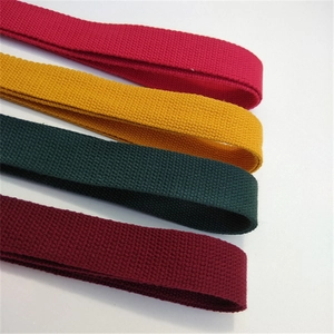 Tracolle regolabili in cotone rosso, giallo e verde per borse a spalla e crossbody