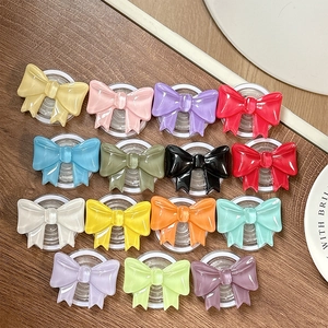 Bowknot magnetic phone grip holder available in 15 vibrant colors for MagSafe devices