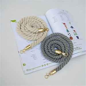 Thickened Cotton Rope Bag Strap Fashion Twisted Shoulder Strap With Metal Lobster Clasp For Handbags Crossbody Purse