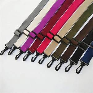Adjustable cotton replacement shoulder straps for crossbody bags in ten various colors